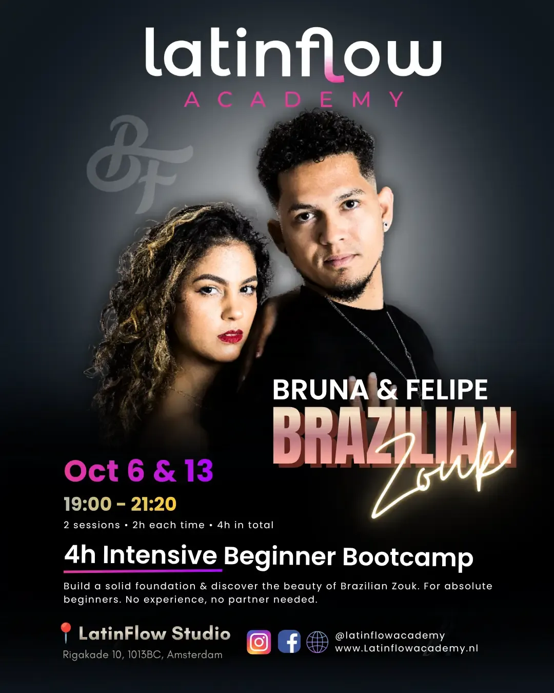 Brazilian Zouk 4h Beginner Bootcamp